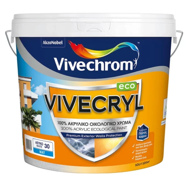 Vivecryl Eco Ακρυλικό Χρώμα Λευκό