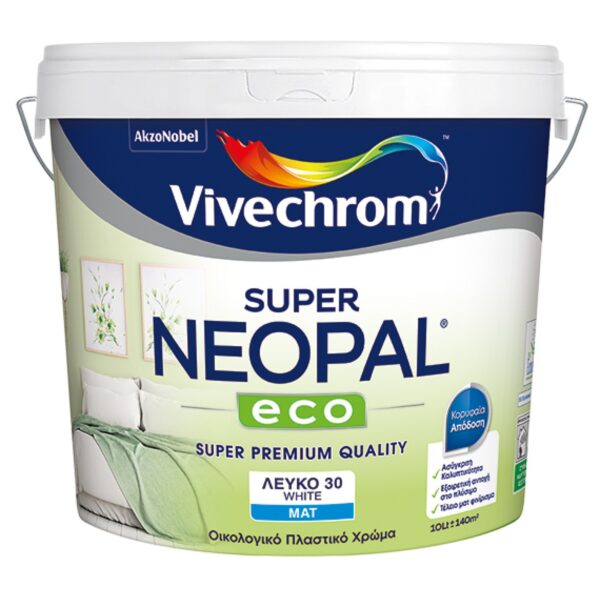 Super Neopal Eco Πλαστικό Χρώμα Λευκό