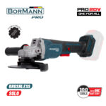 Borman Pro Γωνιακός Τροχός Brushless Ρυθμ. SOLO BBP3650