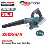 Borman Pro Φυσητήρας-Αναρροφητήρας Μπαταρίας SOLO BBP5365