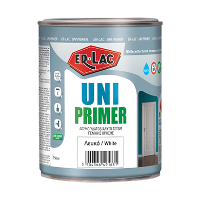 Er-Lac Uni Primer Υπόστρωμα Νερού Λευκό 0,75LT