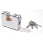 Λουκέτο τάκος επινικελωμένος 90mm με ατσάλινο λαιμό