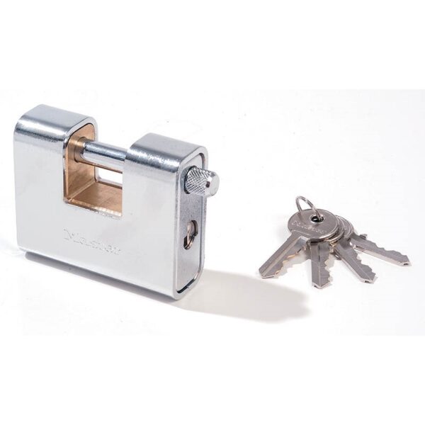 Λουκέτο τάκος επινικελωμένος 90mm με ατσάλινο λαιμό