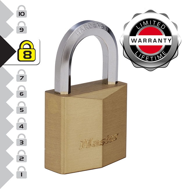 0007296_-50mm Λουκέτο μπρούτζινο επινικελωμένο, βαρέως τύπου με εξάγωνο λαιμό 50mm - Image 3