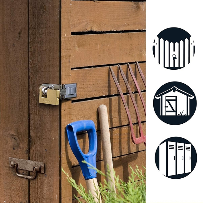 0007464_- Λουκέτο τάκος μπρούτζινος με ατσάλινο λαιμό 63mm - Image 2