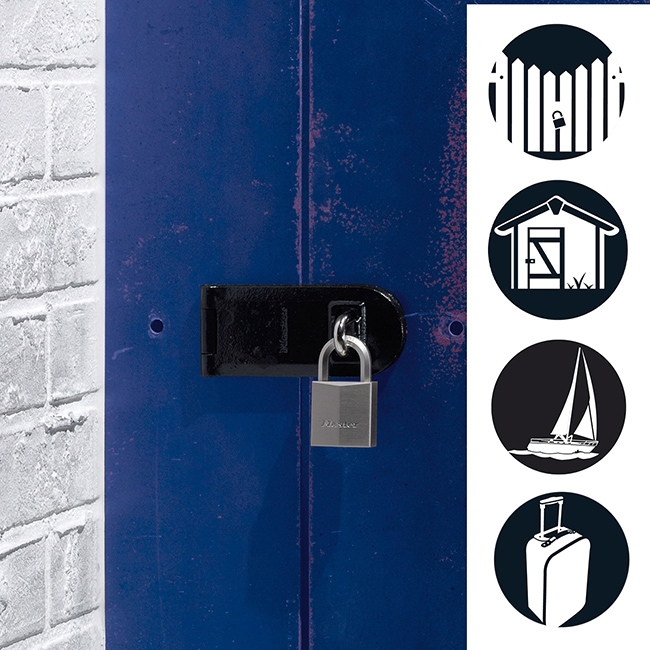 0007681_-40mm Λουκέτο μπρούτζινο επινικελωμένο, βαρέως τύπου με εξάγωνο λαιμό 40mm - Image 2