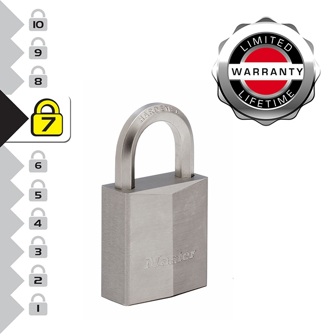 0007682_-40mm Λουκέτο μπρούτζινο επινικελωμένο, βαρέως τύπου με εξάγωνο λαιμό 40mm - Image 3