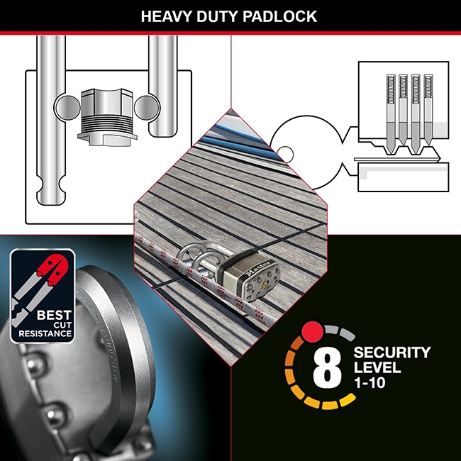 0007778_-excell-44mm-boron Μακρύλαιμο ναυτιλιακό λουκέτο Excell 44mm λαμινέ ανοξείδωτο Boron - Image 5