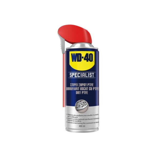 WD-40 Specialist Dry PTFE Lubricant 400ml, Σπρέι ξηρού PTFE