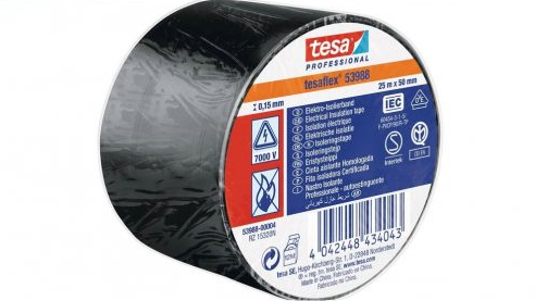 Tesa Ηλεκτρομονωτικη 25m x 50mm Μαύρη