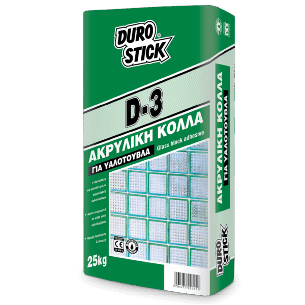 Dustostick Κόλλα για Υαλότουβλα D-3 25kg