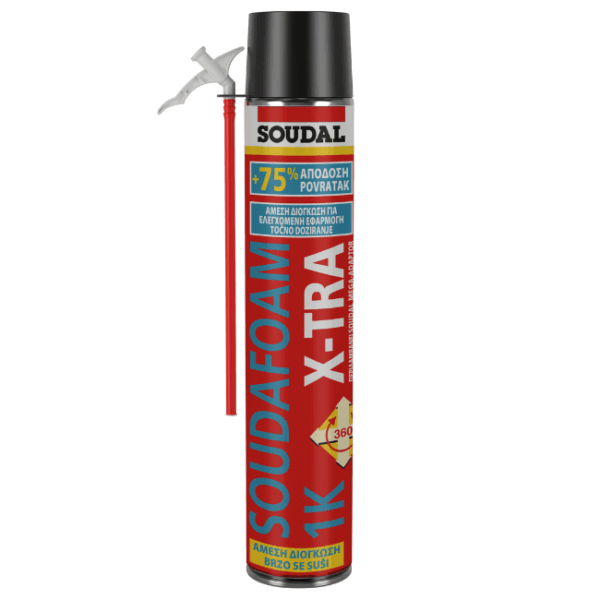 Soudafoam X-Tra αφρός PU χειρός χαμηλής διόγκωσης 750ml