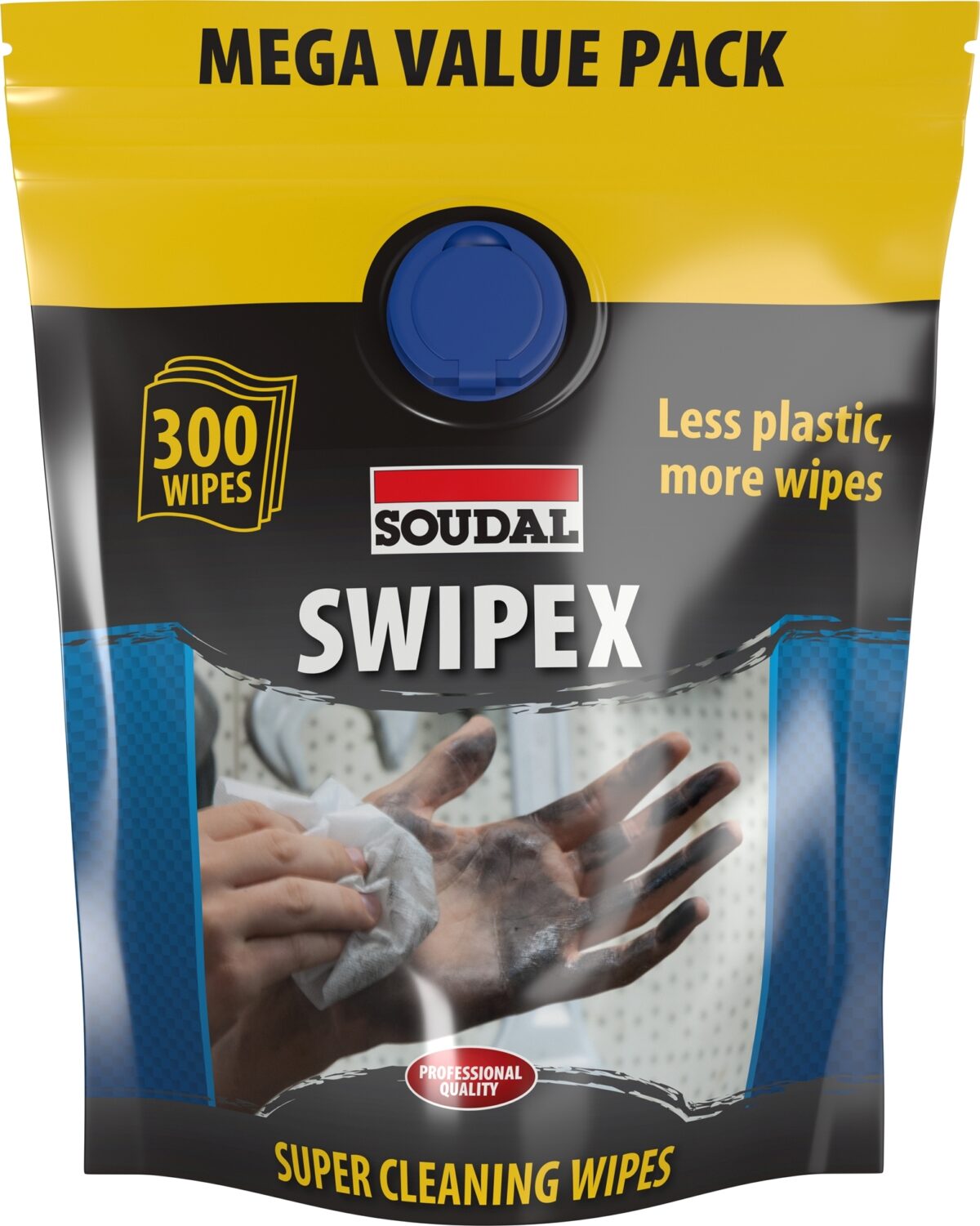 Swipex mega pack υγρά μαντηλάκια καθαρισμού γενικής χρήσης 300τεμ - Image 1