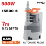 Nakamaya Αντλία Ακαθάρτων Ενσωματωμένο Φλοτέρ 900W NP1080