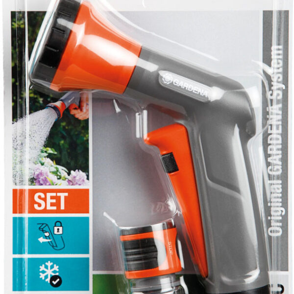 18312-34 Πιστόλι Νερού Σήτα Gardena - Σετ με Ταχυσύνδεσμο STOP