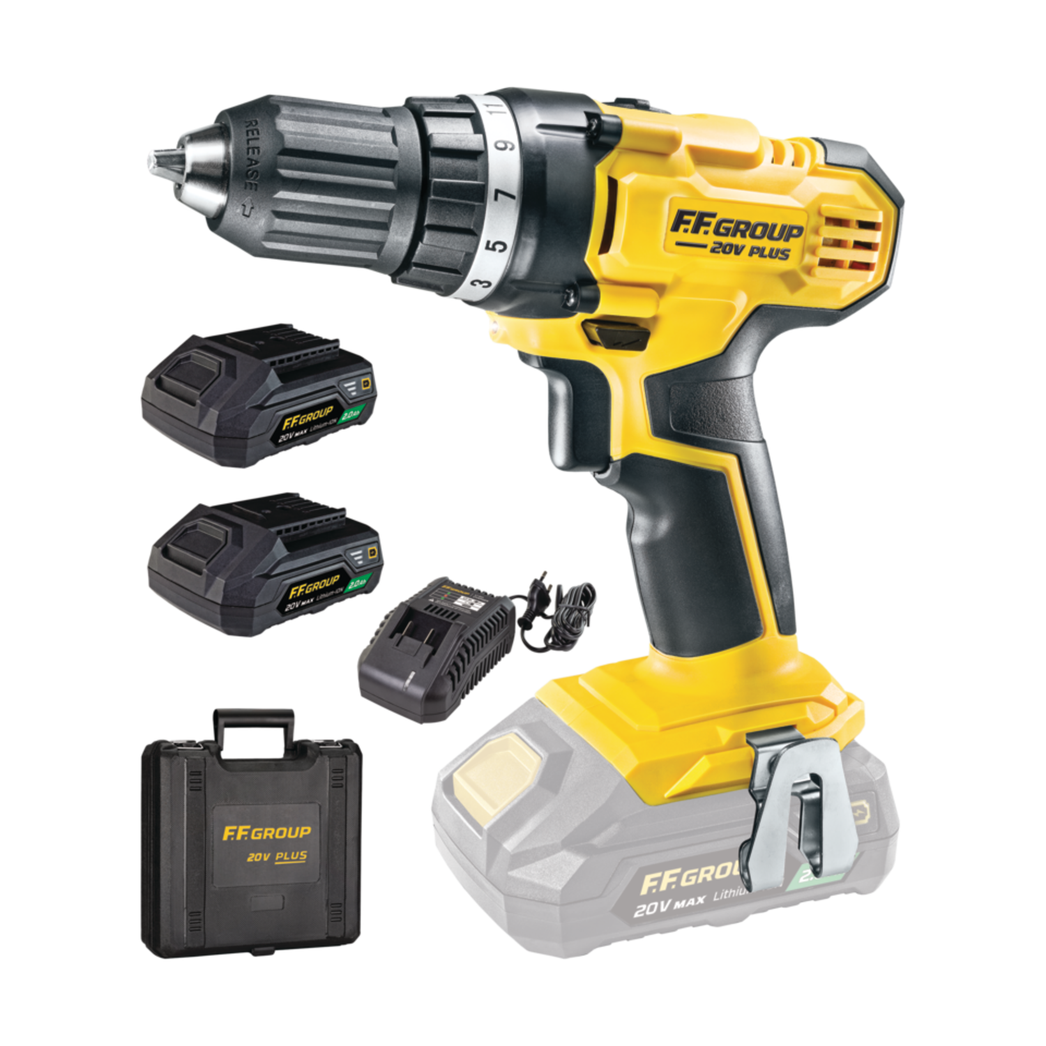 5883 Δραπανοκατσαβιδο Μπαταριας Cdd/35 20V Plus F.F. Group - Image 1